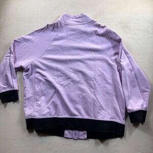 New York Laundry Womens 2X Track Jacket Violet Lilac Full Zip Streetwear Y2K